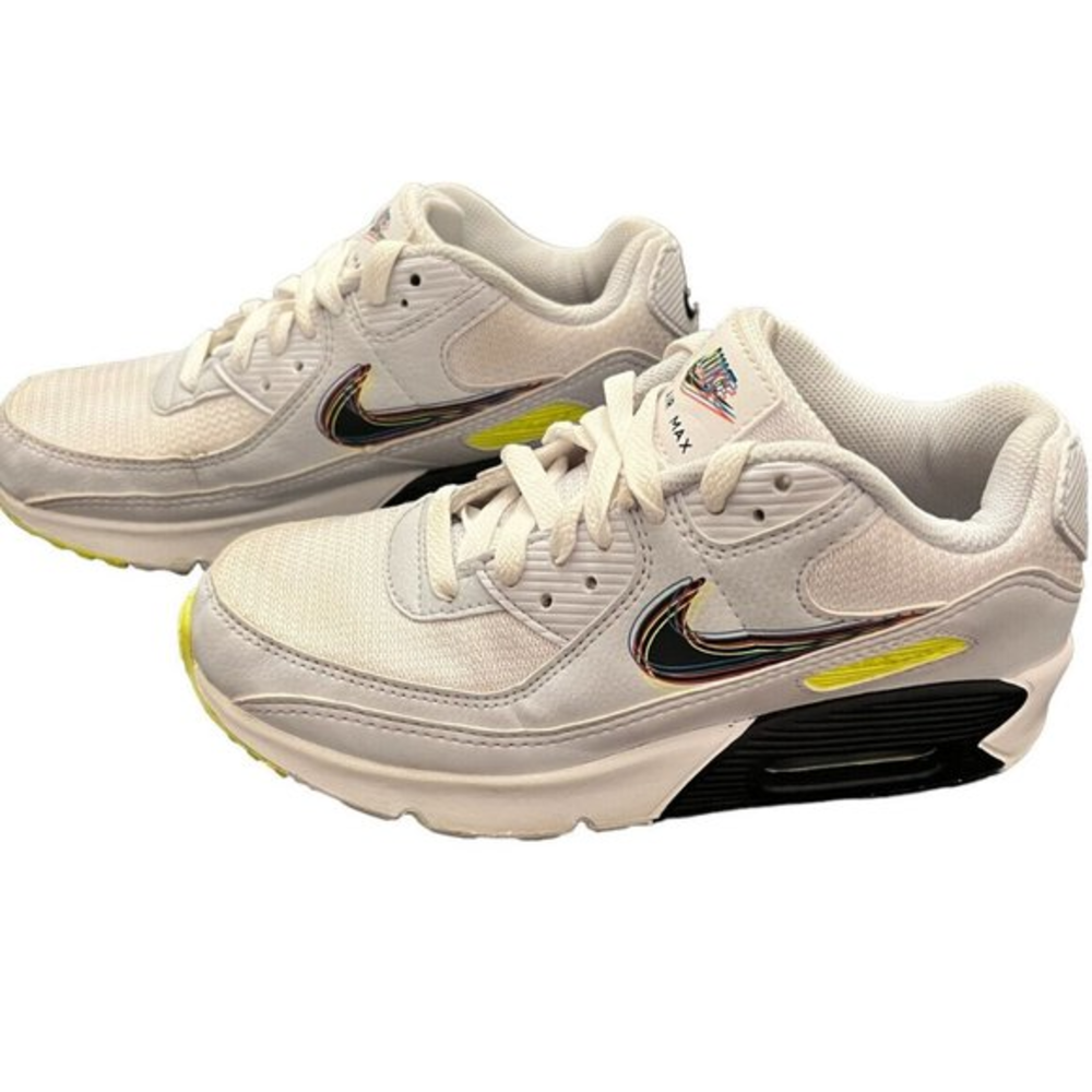 Nike Air‎ Max 90 Layered Swoosh DV3480-100 - Youth 4 Or Women’s 5.5